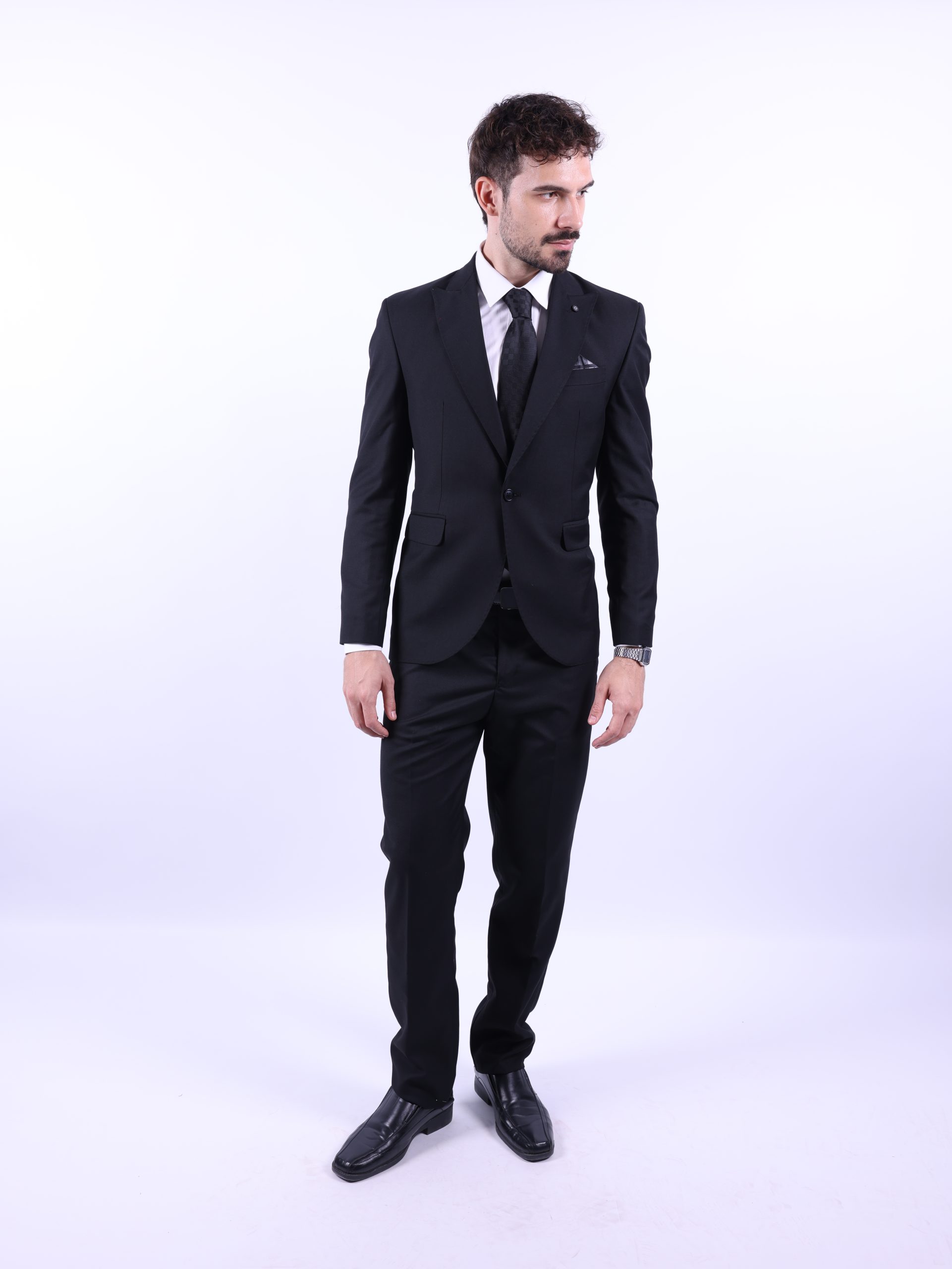 Black lycra formal suit - Image 3
