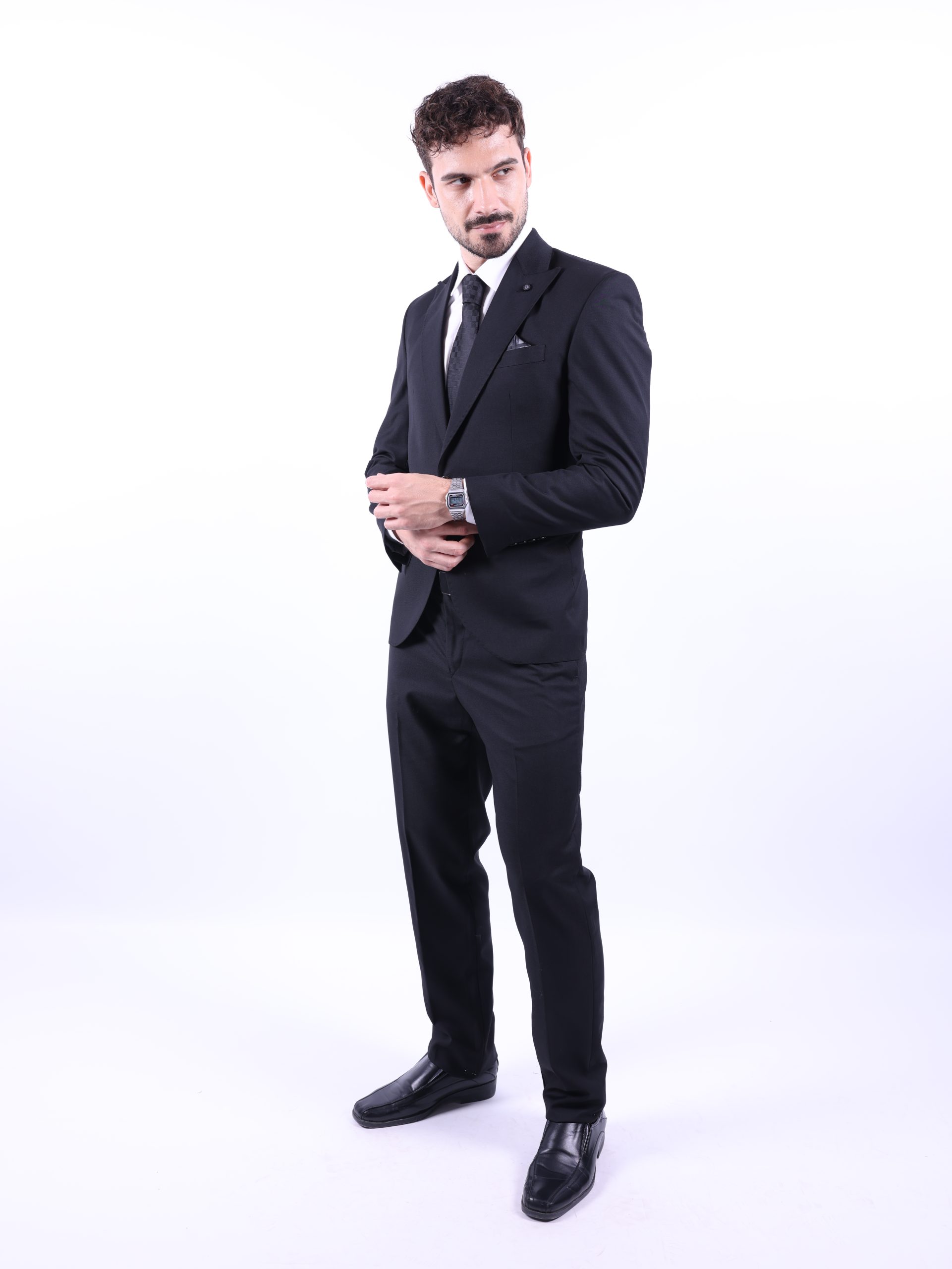 Black lycra formal suit - Image 4