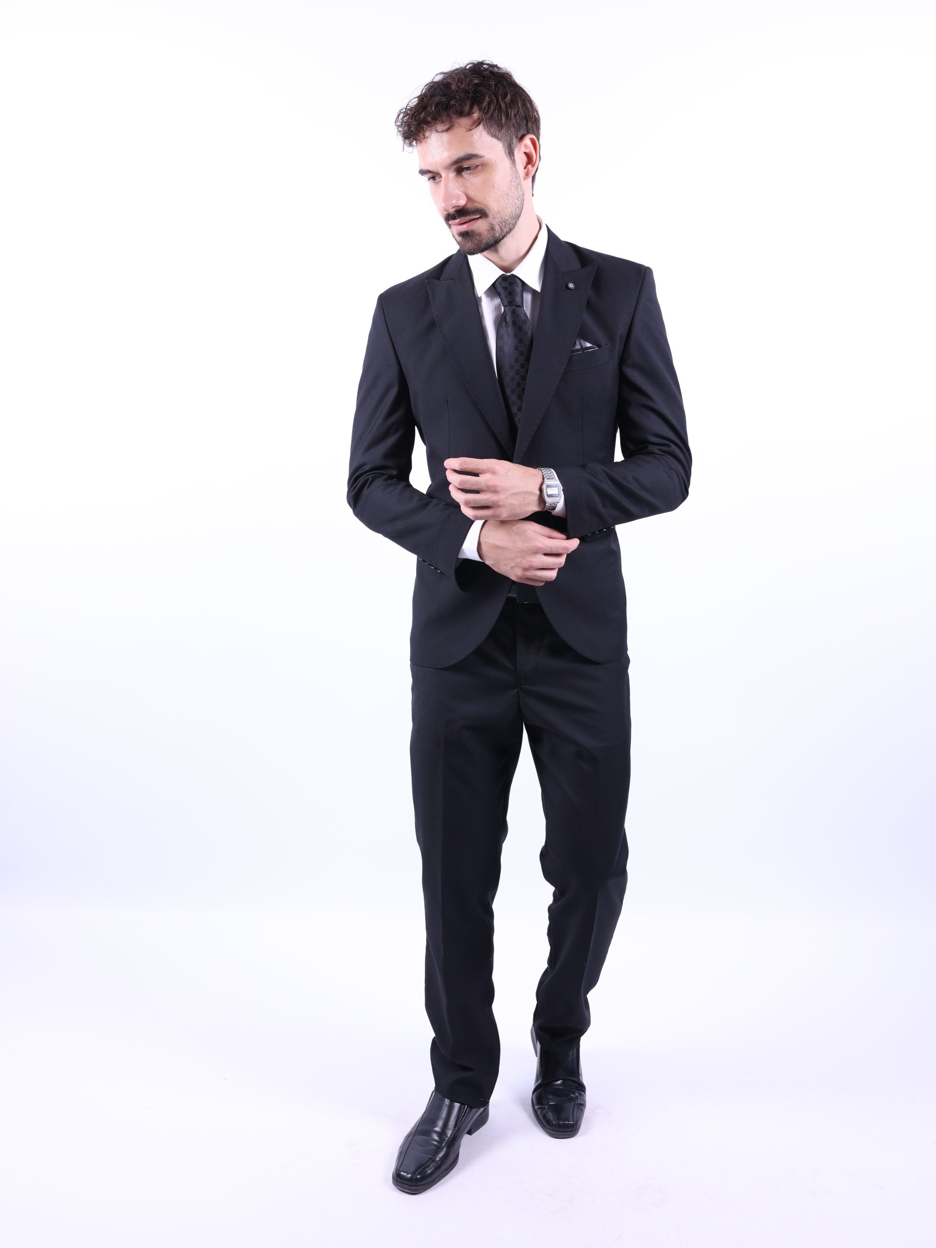 Black lycra formal suit - Image 5
