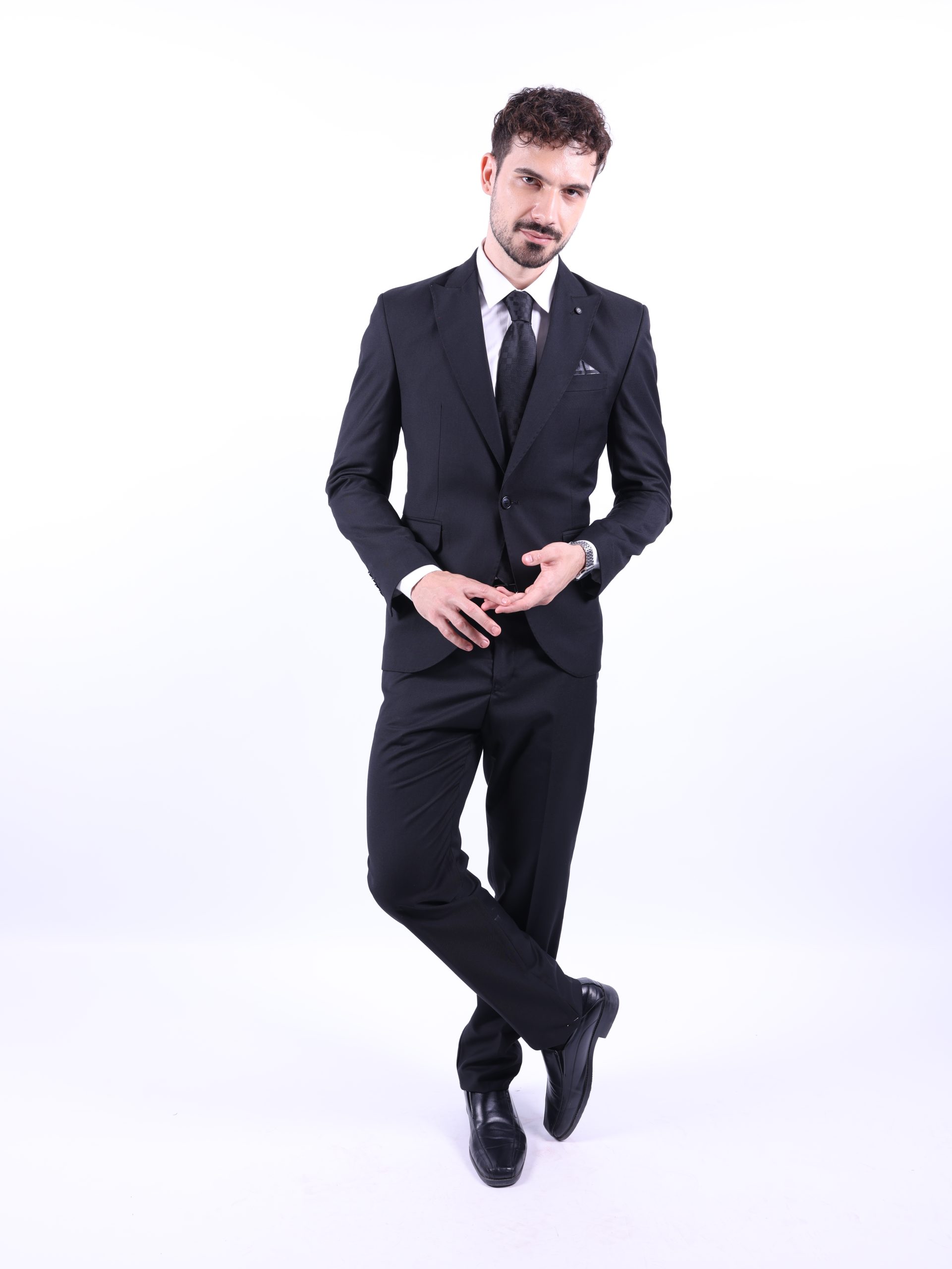 Black lycra formal suit - Image 6