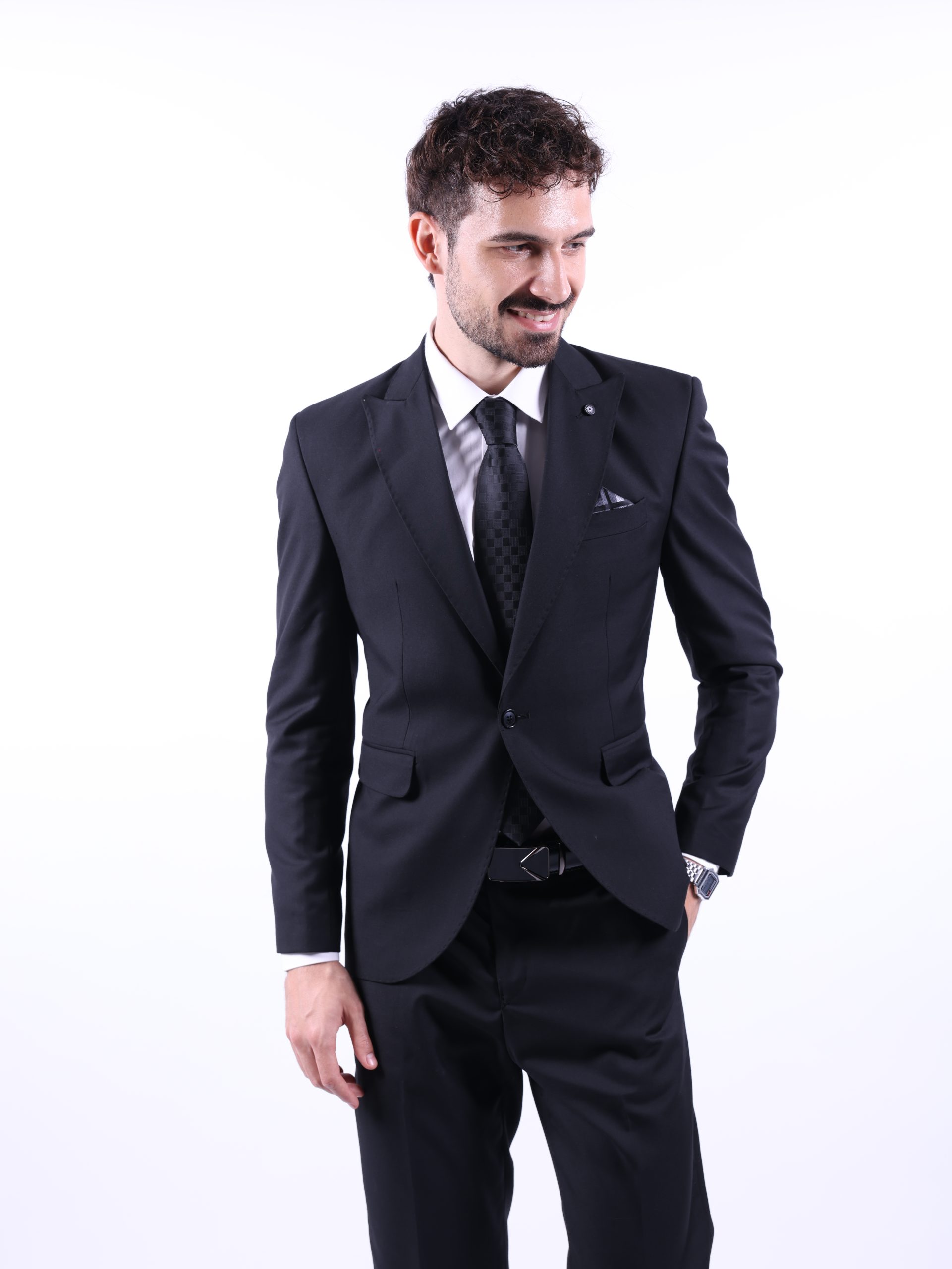 Black lycra formal suit - Image 7